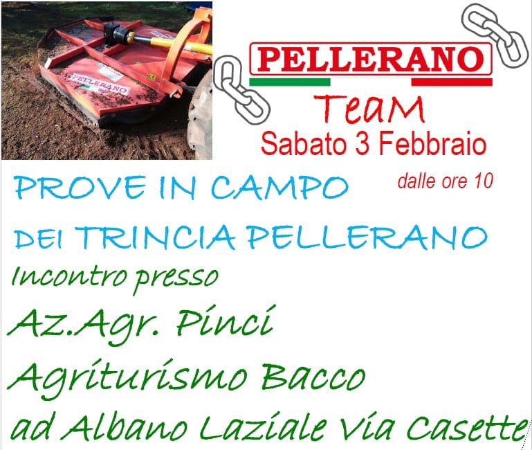 Sabato 3 Febbraio – Prove in campo dei Team Pellerano ad Albano Laziale